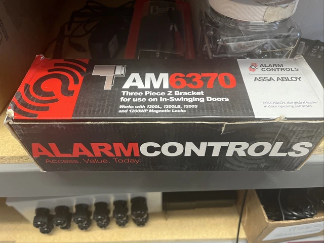 Alarm Controls AM6370 3-Piece Z-Bracket Mount For 1200S Magnetic Door Lock (NEW)