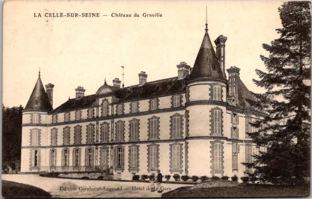 *42763 cpa La Celle sur Seine - Château de Graville