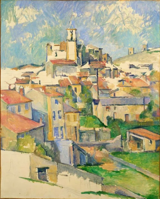 Oil painting impression cityscape landscape Gardanne-Paul-CEzanne-Oil-Painting