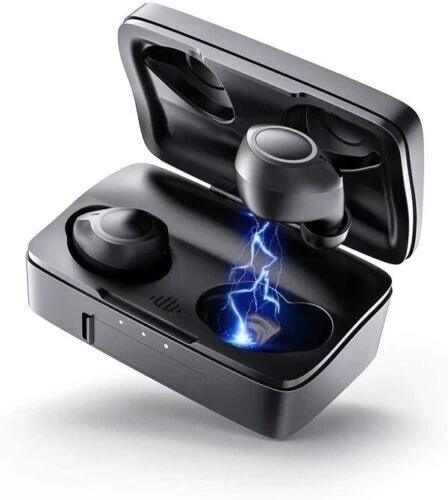 Enacfire e18 bluetooth 5.0 wireless headphones 15h playtime 3d stereo sound true wireless earphones earbuds with mic grey 2025