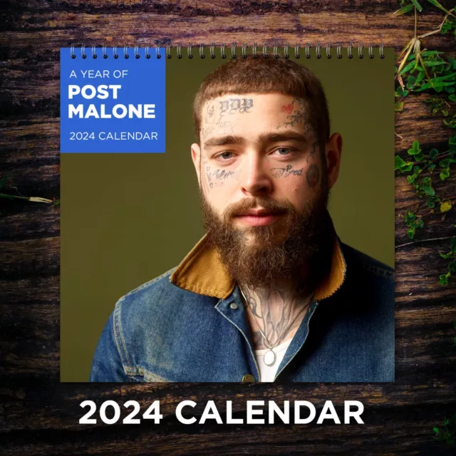 POST MALONE CALENDAR 2024, Post Malone 2024 Celebrity Wall Calendar EUR