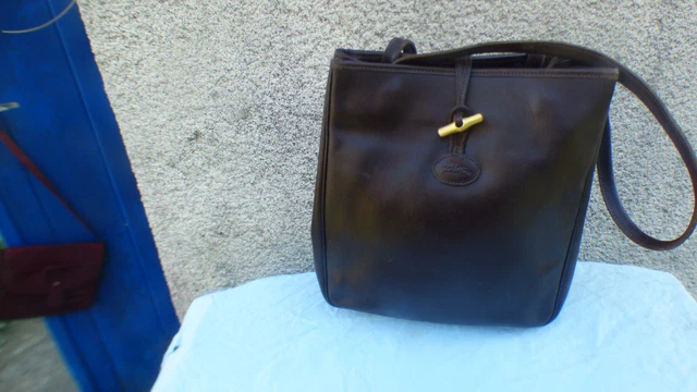 Sac cuir online longchamp femme