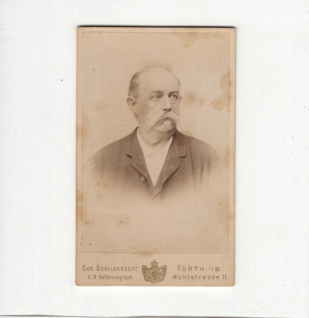 CDV Foto Herrenportrait - Fürth 1890er