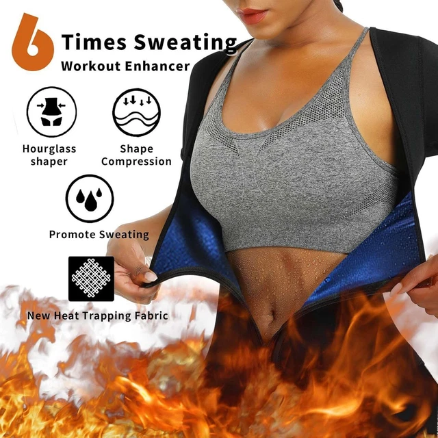SAUNA SUIT FOR Women Weight Loss Sweat Vest Waist Trainers Belly Fat