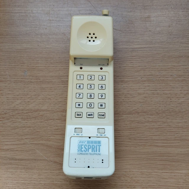 Retro Classig *UNTESTED* VINTAGE 1980S GEC Esprit 1042 Cordless Push Button Telephone ...