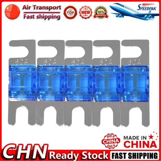 5pcs AFS Mini ANL Fuses 32V 30/40/60/80/100A for Car Stereo Audio (Blue 60 A) Fr
