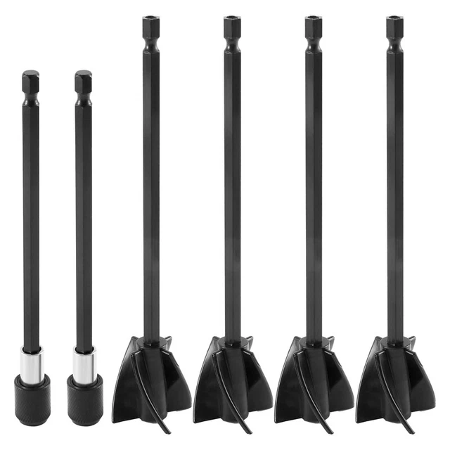 Epoxy Resin Paint Mixer Paddles for Drill,4Pcs Reusable Paint Stirrer Resin Drh