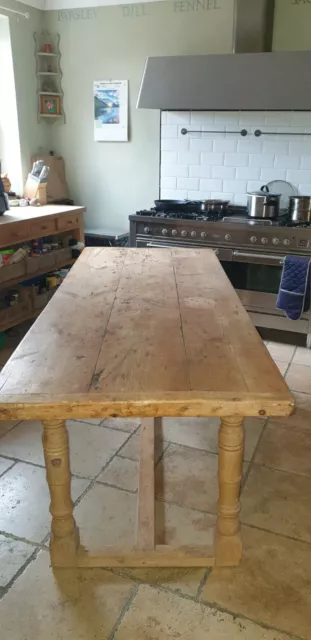 Large Rustic old Pine farm table. New home and little bit of TLC required.
