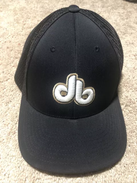 db Pacific Headwear Black Mesh Baseball Cap Size L-XL 7 3/8-8 Pro Model