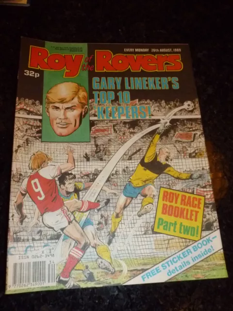 ROY OF THE ROVERS - Year 1989 - Date 26/08/1989 - UK Paper Comic