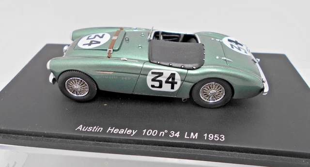 Miniature Spark 1/43 Austin-Healey 100 #34 – Le Mans 1953, Couleur Verte