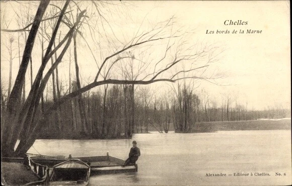 Ak Chelles Seine et Marne, Les bords de la Marne - 2755845