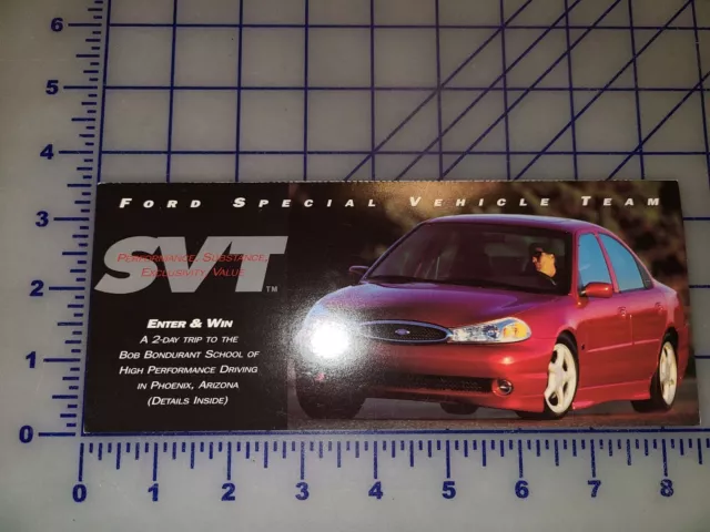 1997 1998 Ford SVT Sweepstakes Enter to Win Form Brochure Folder