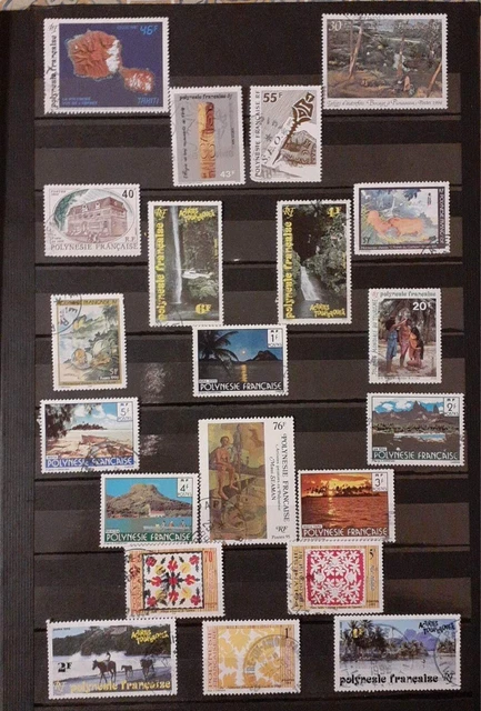 100 Timbres Divers Polynésie Française - Collection Pour Philatélistes, Lot Varié De Timbres De Qualité