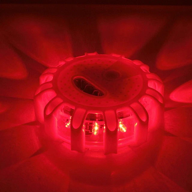 15-LED Car  Strobe Flashing Alarm Light Roof Beacon Road Safety Lamp
