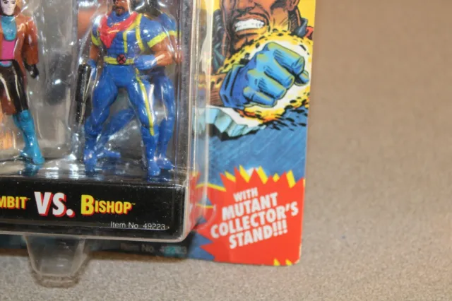 NEW Marvel X-Men Steel Mutants GAMBIT vs BISHOP Die Cast Metal Toy Biz Figure 3