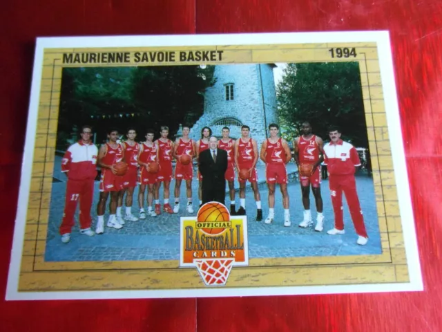 Panini Official Cards N°145 - Basket 1994 - Equipe Maurienne Savoie Basket