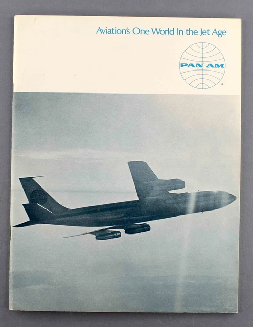 PAN AM AIRLINE Brochure Concorde Sst Boeing 707 747 Flight & Cabin Crew ...