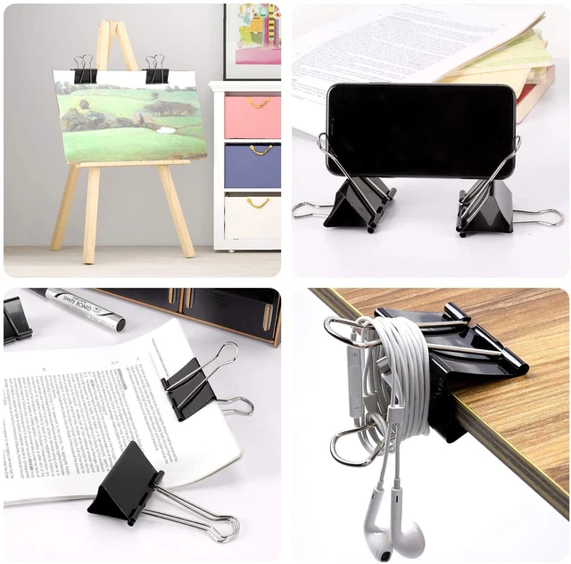 EXTRA LARGE BINDER Clips 2 4 Inch Length Jumbo Binder Clips For Office Extra large binder clips 2 4 inch length jumbo binder clips for office