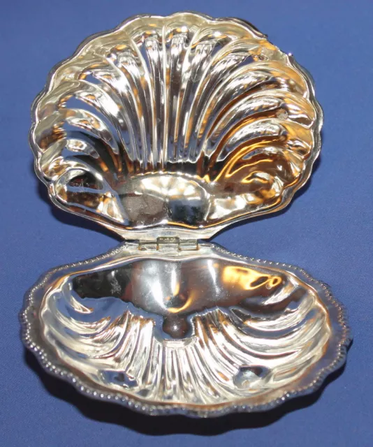 Silver Plated Scallop Sea Shell Cup Bowl