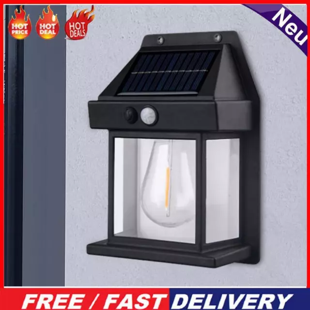 Solar Yard Lamp Body Sensing Villa Small Wall Light 1200mAh for Garden Yard Park