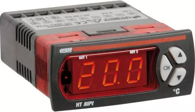 Vemer VM627700 HT NIPT-1P3D Termoregolatore digitale da pannello 33x75 Alimentaz