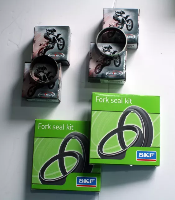 SKF Fork Service Kit - Bushings & Double Lip Seals For Fits Showa 48mm Forks