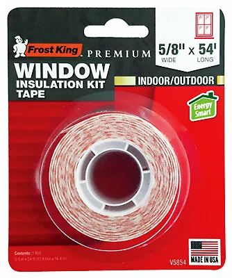 Frost King V5854 Window Insulation Tape, 5/8 In. x 54 Ft. - Quantity 10
