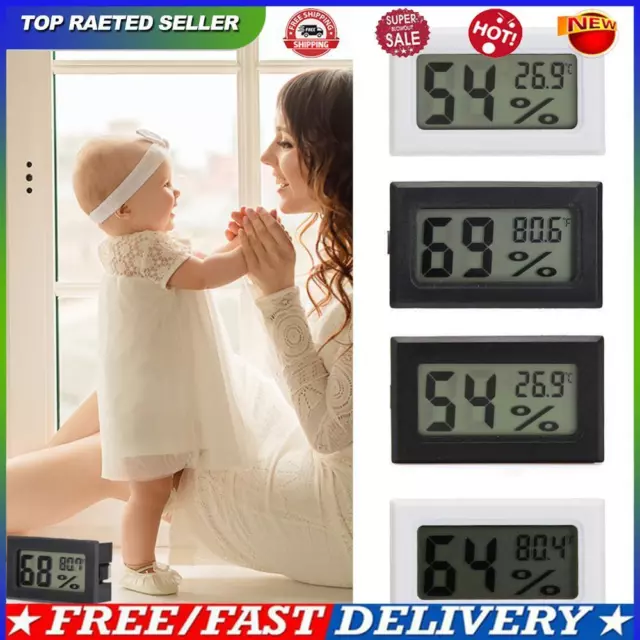 Mini Digital LCD Temperature Humidity Meter Thermometer Hygrometer Sensor