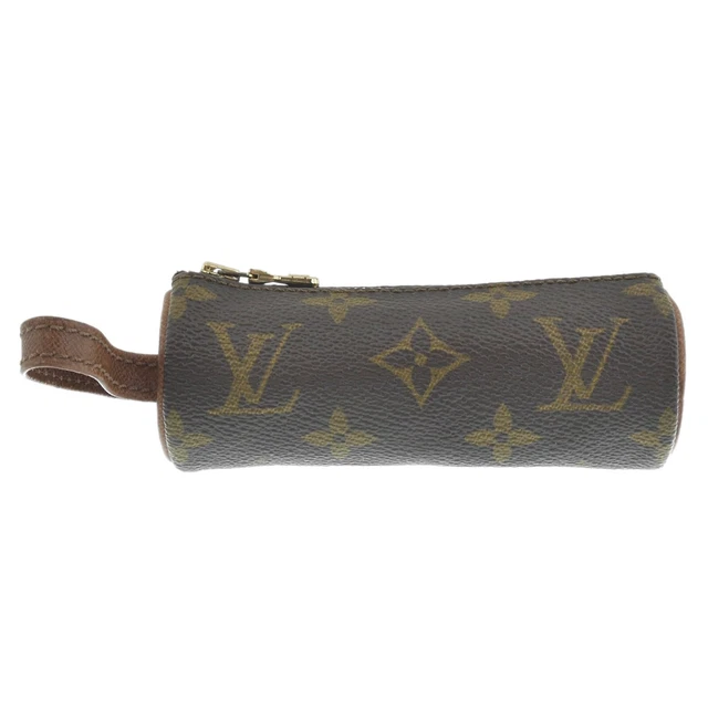 Authentic LOUIS VUITTON Etui 3 Golf Ball Case Monogram Canvas M58249 #f38567
