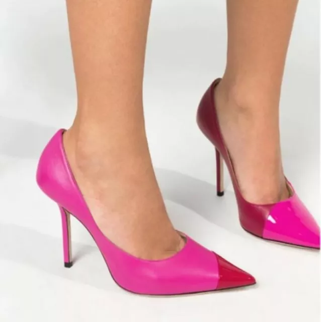 Women's Pointed Toe Pumps Three-Color High Heels Evening Dress Date Shoes Office 2