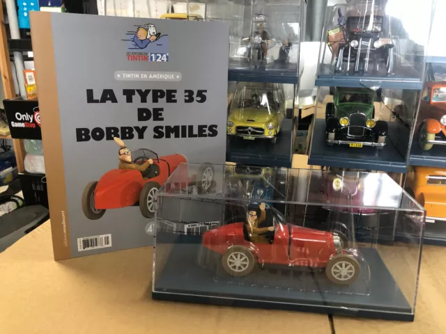 Voiture TINTIN 1/24 Collection Hachette N°41 La Type 35 de Bobby Smiles