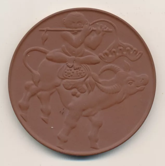 DDR Meissen Porzellan Medaille  Ø 68 mm Vietnam Kulturbund