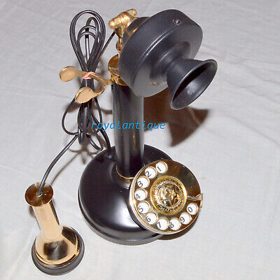 Nautical Antique Brass Retro Telephone Rotary Dial Collectible Home Decor Gift