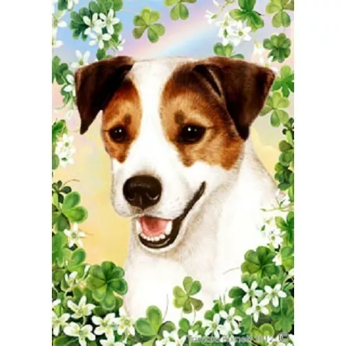 Clover House Flag - Tri Jack Russell Terrier