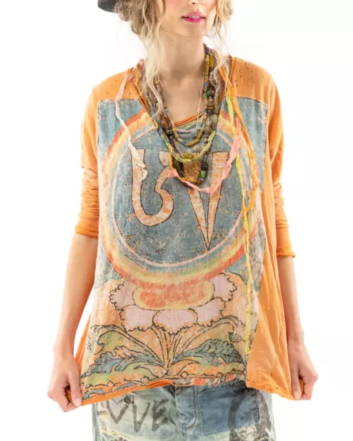 Magnolia Pearl Boundless Love Marmalade Dylan Tee Distressed Long Sleeve Top