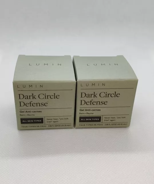 lumin dark circle defense gel anti-cernes balm 0.68 oz / 20 ml (each) Lot 2