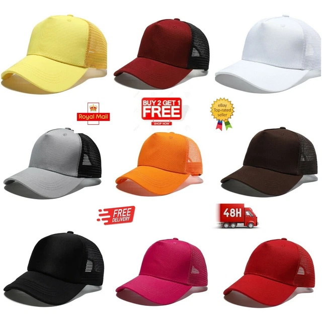 Uni Camionneur Maille Capuchons Réglable Hommes & Femmes Baseball Hats Courbé