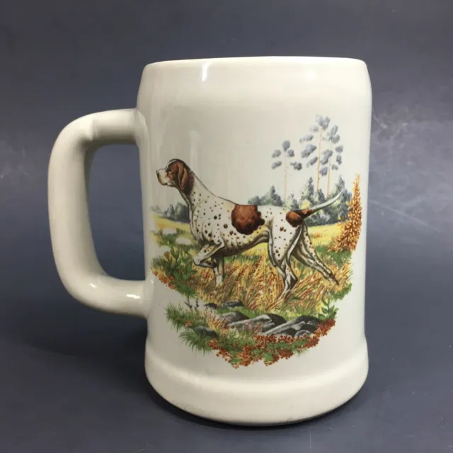Vintage McCoy POINTER Mug Hunting Game Dog Pottery Collectible Made in USA Stein