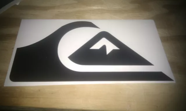 Quiksilver vinyl snowboard skate surfboard car campervan vinyl sticker 200mm.