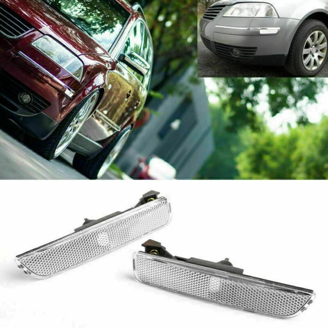 thumbnail image 2 of Pair Of Red Bumper Side Marker Lights For BMW E30 3 Series 1984-1991 (Not Fit M3) Direct Replacement 2 of 3