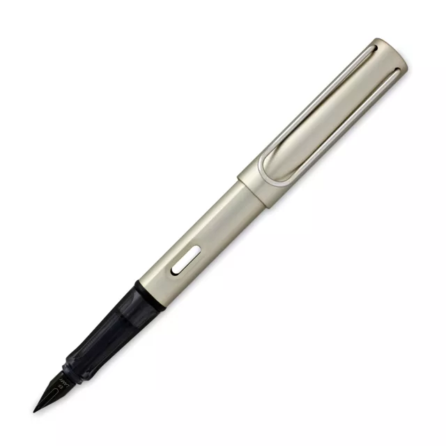 Lamy LX Fountain Pen - Palladium - Medium Point - L58M Original New Pen in Case