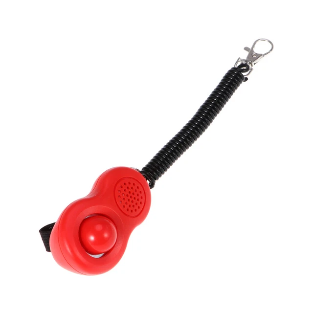 4 pz clicker in plastica per addestramento animali domestici addestramento cani gatto con bottoni grandi