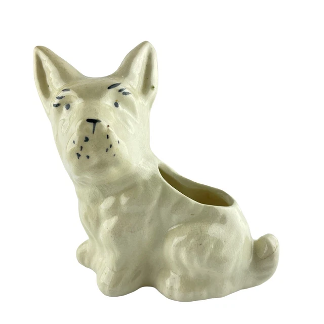 West Highland Terrier Dog Planter Westie Succulent Ceramic Vase