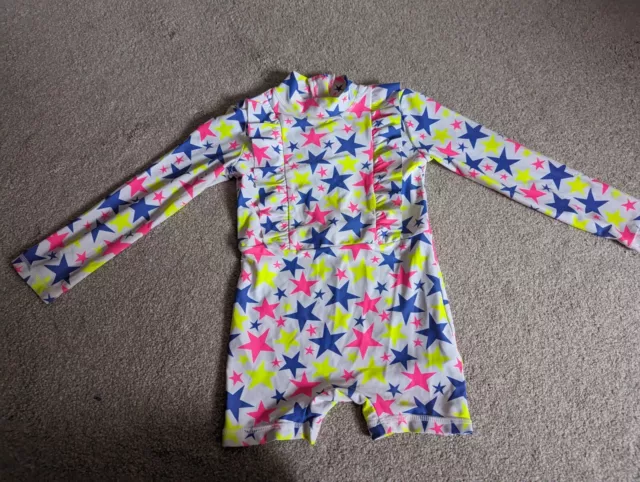 Girls all in one swimsuit / sun suit age 3-4 years