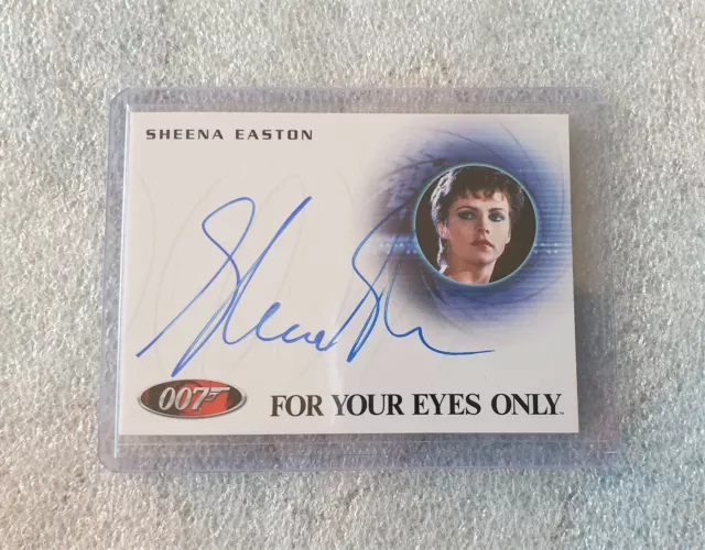 James Bond Archives Autograph Card A252 - Sheena Easton - Title Theme Song