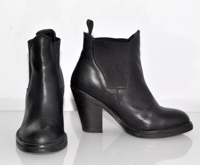Tony Bianco Black Genuine All Leather Women's Chelsea Style Ankle Boots Size 37