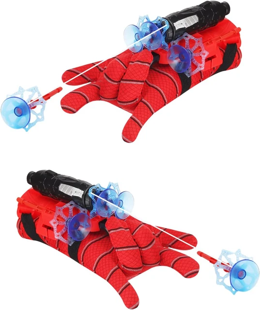 Set 2 Guanti Lancia Ragnatele Spider-Man | Con Freccette A Ventosa | Giocattolo Educativo Per Bambini - Foto 10