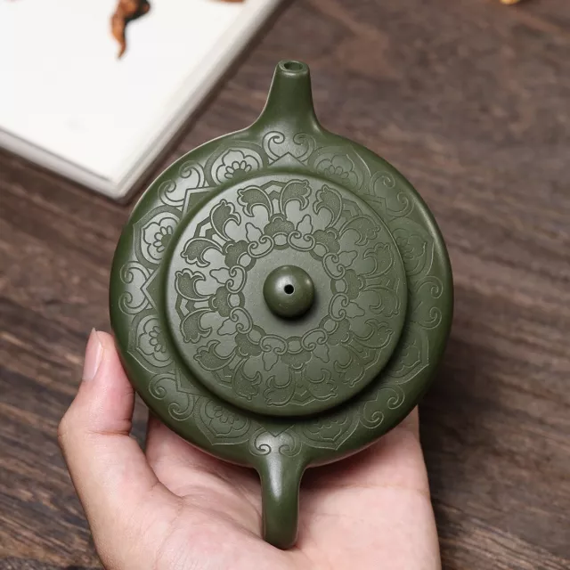 5.6" Chinese Yixing Zisha Pottery Purple Clay 170cc Handmade Puer Kung Fu Teapot