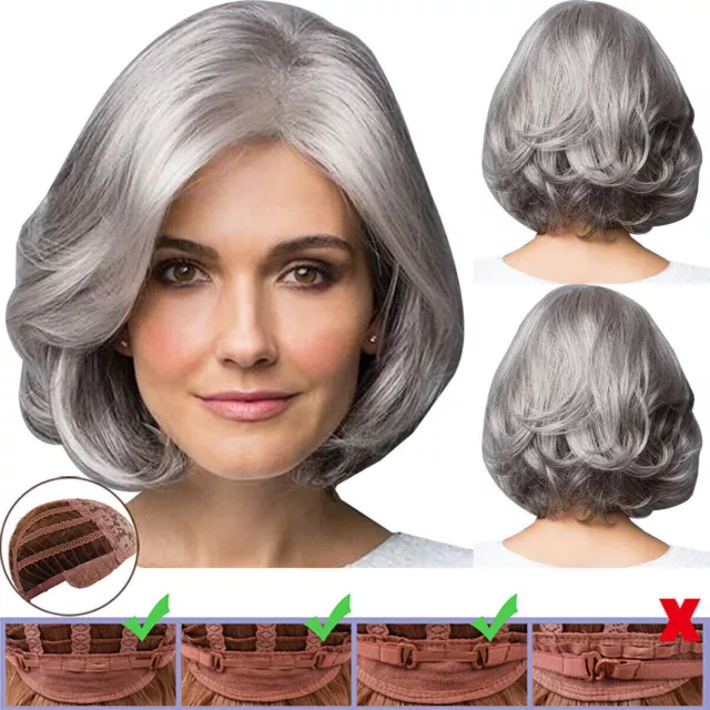 Women Ladies Natural Short Straight Wavy Curly Pixie Cut BOB Wig Hair Full Wigs-